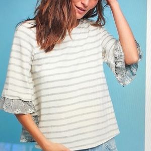 Anthropologie Bree Lace Up top NWT L